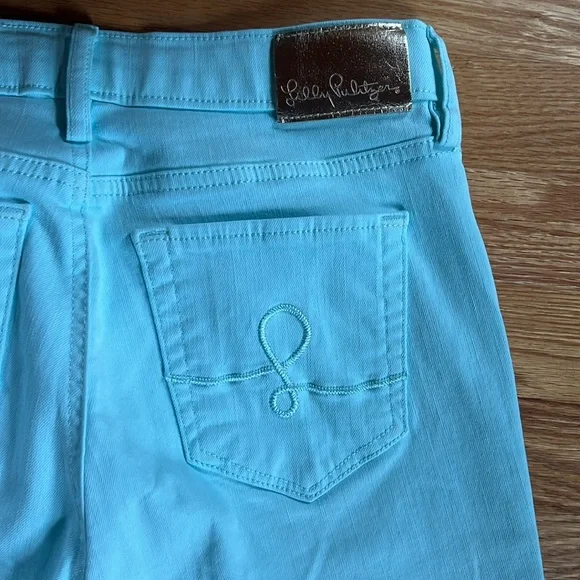 LILLY PULITZER JEANS MINT GREEN SIZE 4 - Picture 5 of 6
